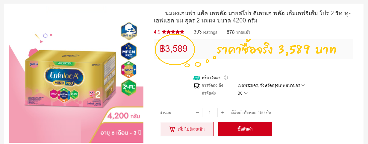 วิธีการออมเงินจากราคาสินค้า