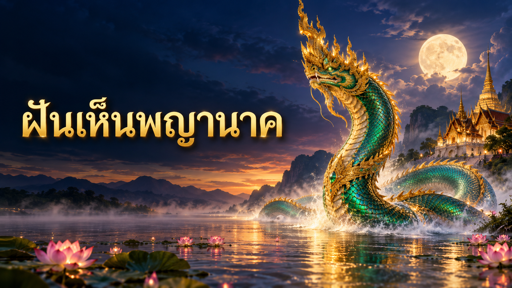 ฝันเห็นพญานาค หมายถึงอะไร? ทำนายฝันพร้อมเลขเด่น