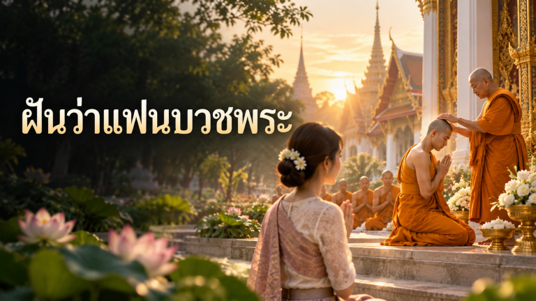 ฝันว่าแฟนบวชพระ หมายถึงอะไร? ทำนายฝันพร้อมเลขเด่น
